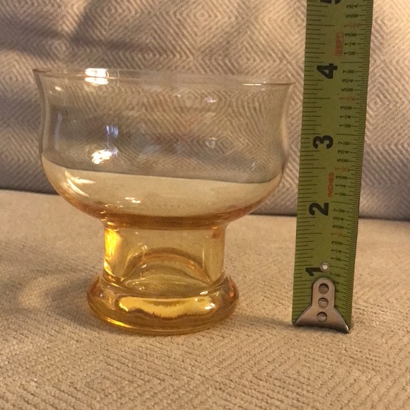 Vintage LENOX Clarion Yellow Blown Crystal Champagne Tall Sherbet Glass - Picture 9 of 11